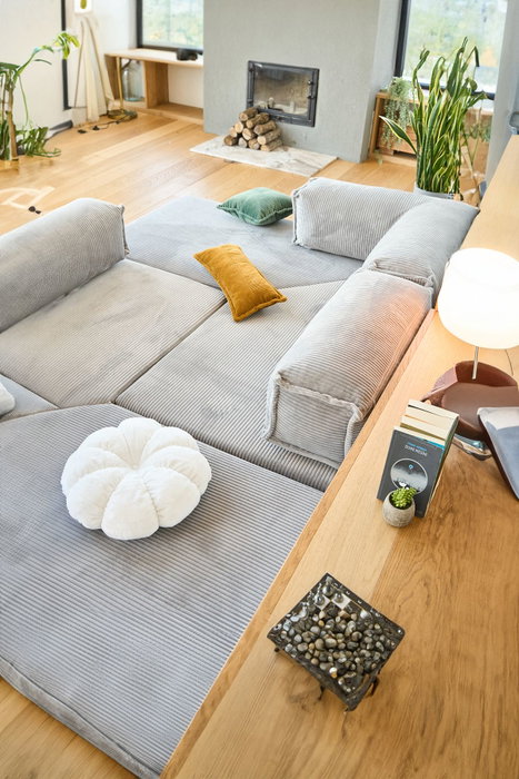 Atelier Del Sofa Kanyon - Sofá-Cama Esquinero Gris Claro Atelier Del Sofa Kanyon - Sofá-Cama Esquinero Gris Claro